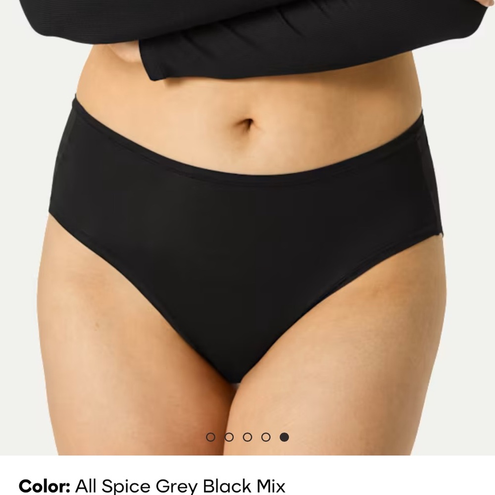 NWT 2 Pairs Bombas Super Soft High Rise Full  Briefs in Heather Gray & Black - Picture 2 of 7